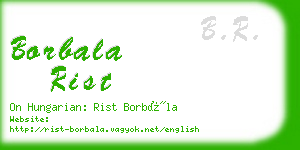 borbala rist business card